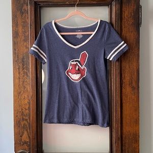 Cleveland Indians V-neck Wahoo